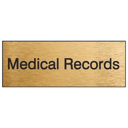 Accuform 8 in W x 3 in H, Engraved Plastic PSG905BA